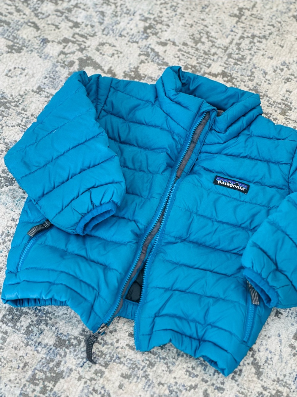 Patagonia Kids Teal Puffer Jacket